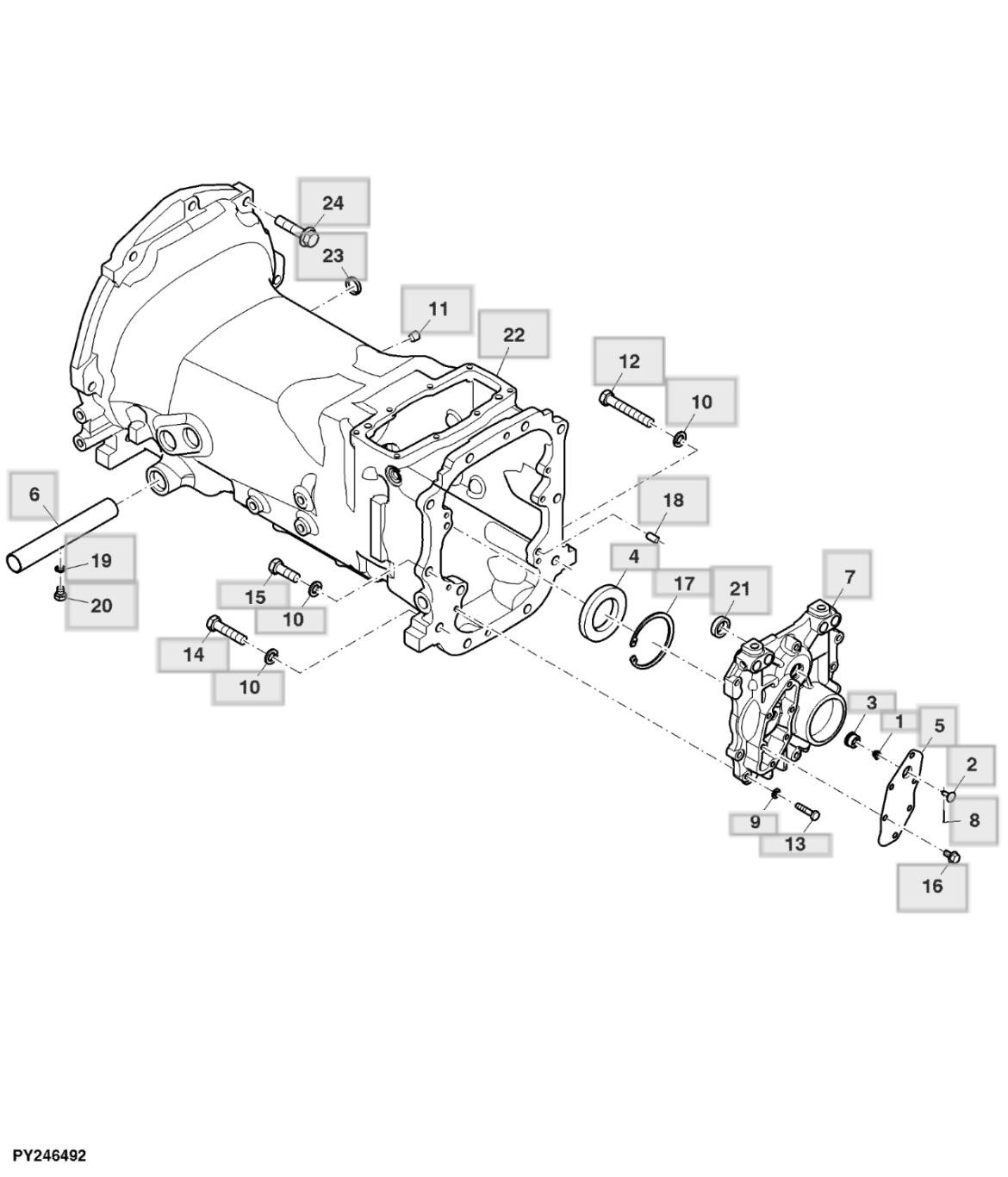 Hộp ly hợp - Cần điều khiển W - ST 776375